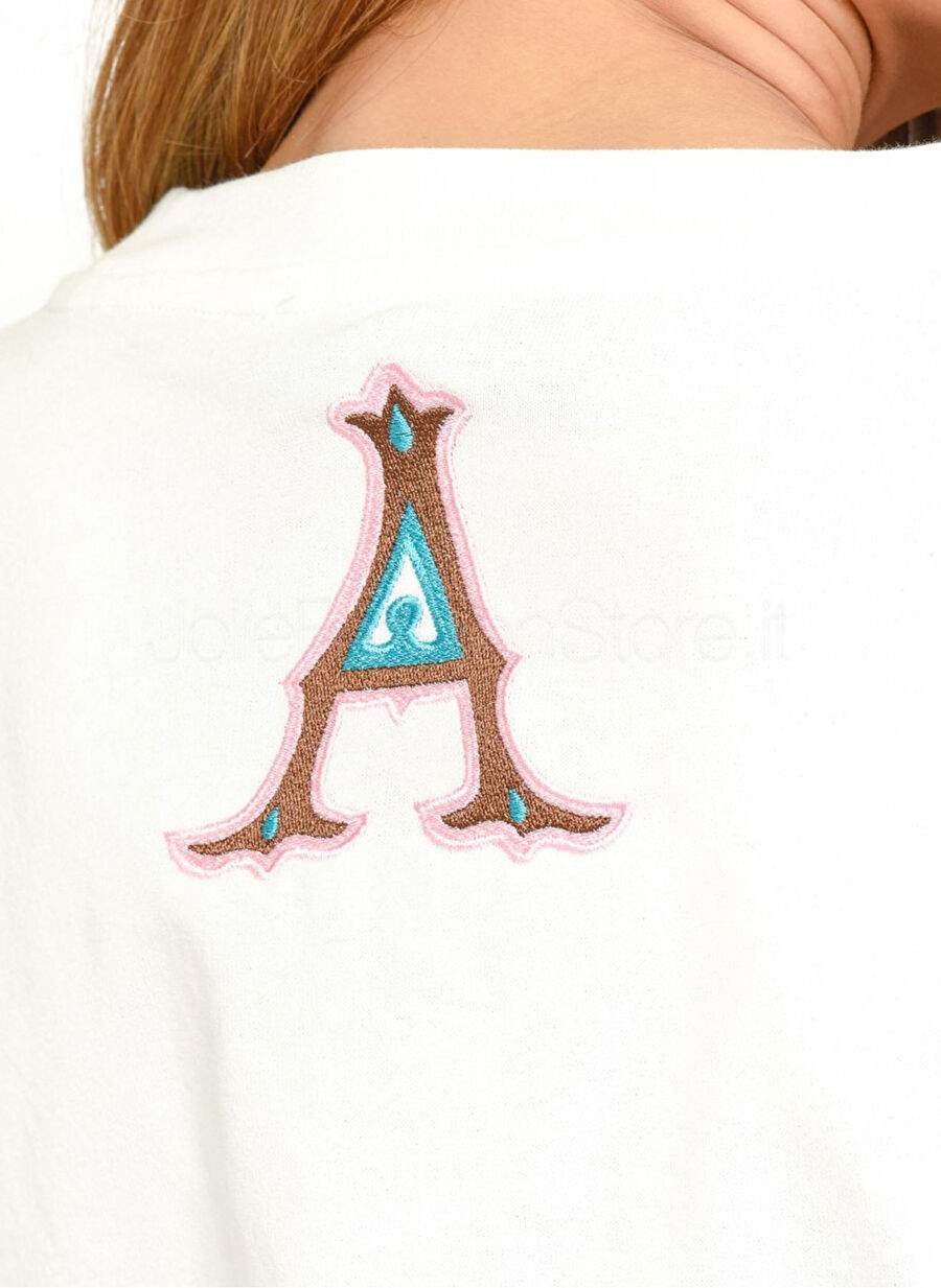 Akep Yuvarlak Yaka Baskl Beyaz Kadn T Shirt Tskd05208 — صورة المنتج 6 من 7