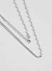 Minimal Tasarm 18 Ayar Beyaz Altn Kaplama 45 Cm Gumus Kolye — Product image 5 of 20