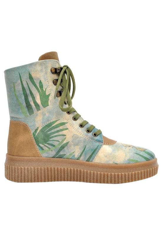 Women Vegan Leather Turquoise Long Boots - Hey Dude Design — Product image 4 of 7
