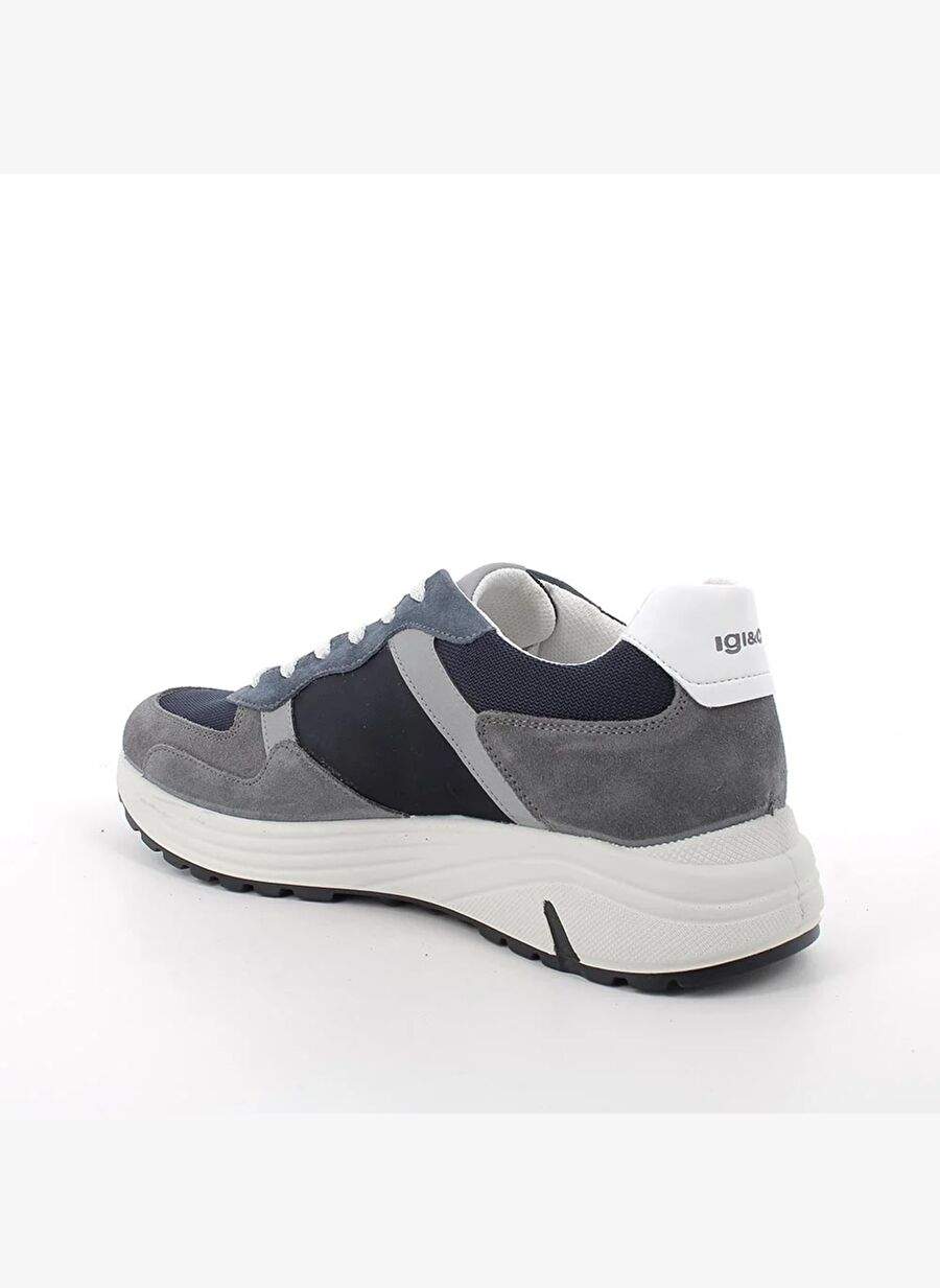 Male Sneaker (Daily) 7636222 IGI&Co UEH 76362 SCAMOS/TELA Graphite Blu — Product image 3 of 3