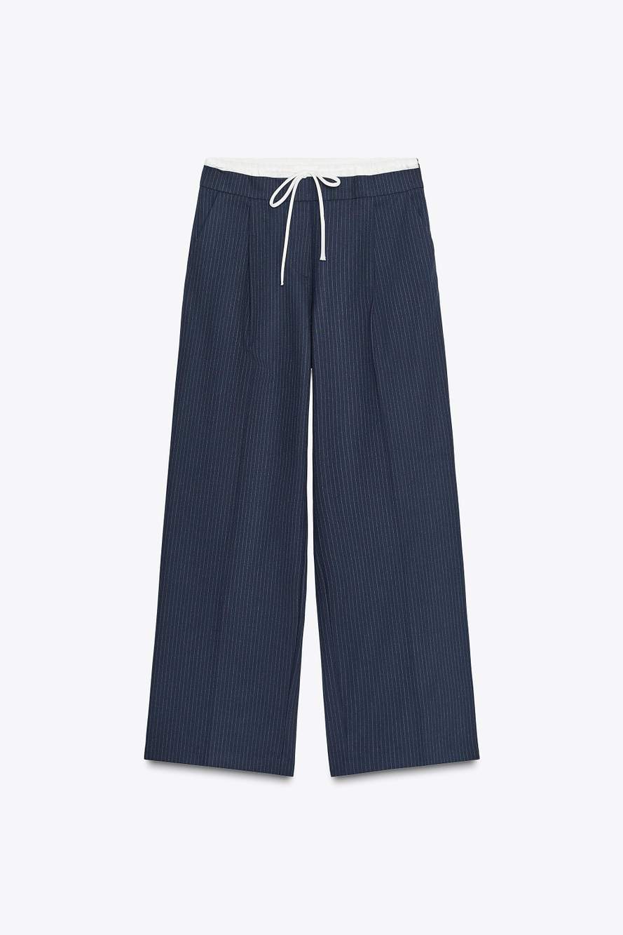 WIDE-LEG TROUSERS WITH DOUBLE WAISTBAND — Product image 7 of 9