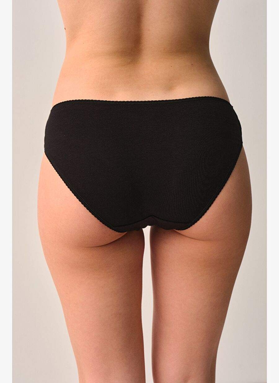 Mila Siyah Normal Bel 6'lı Paket Pamuklu Külot — Product image 8 of 8