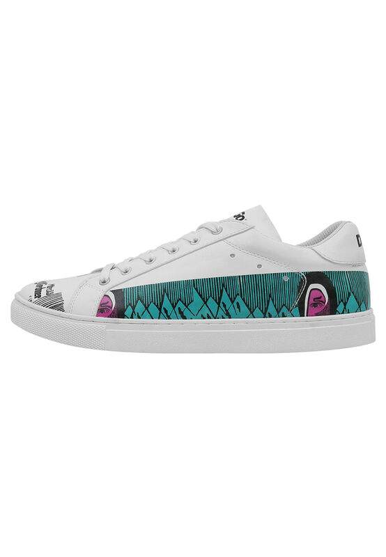 Men Vegan Leather White Sneakers - Kunsthalle Design — صورة المنتج 5 من 8