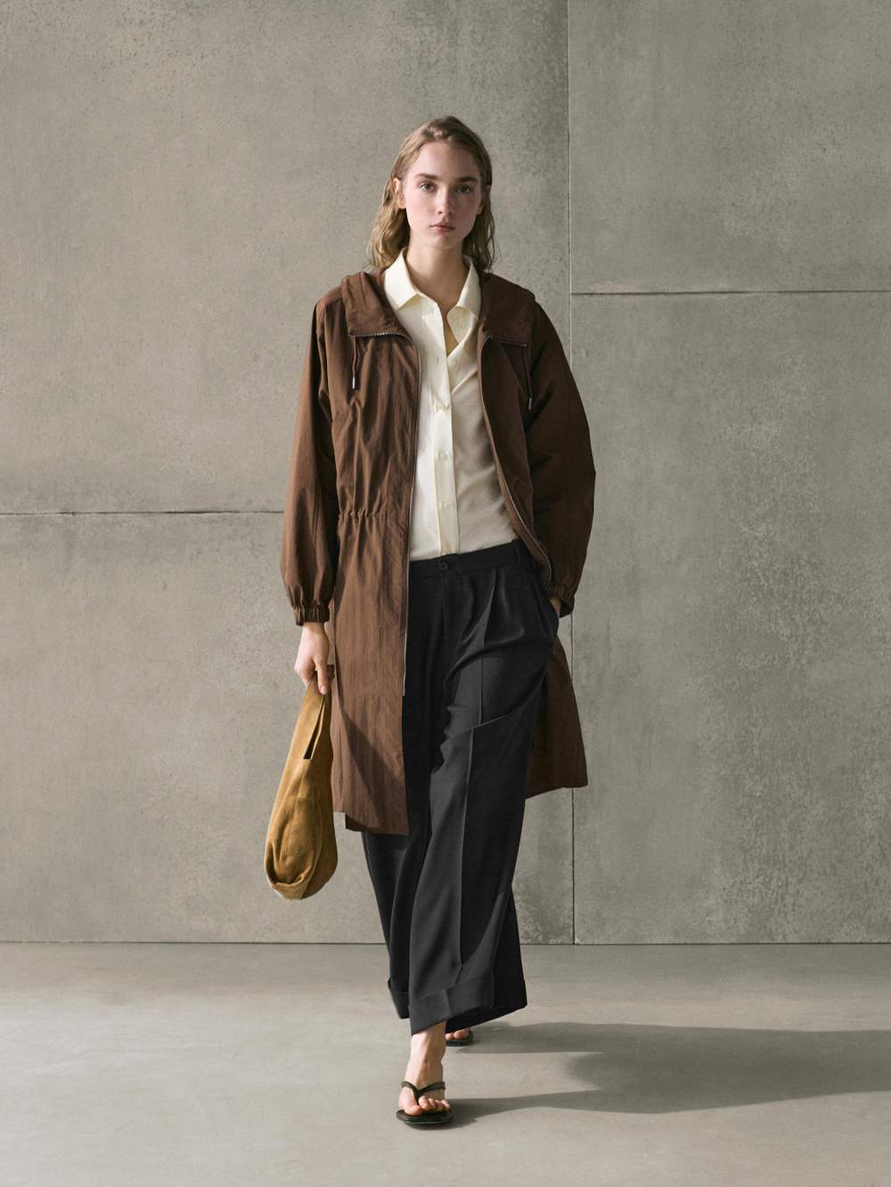 Long technical fabric parka — Product image 6 of 20