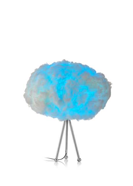 GR001 BouffeeCloud Bulut Aydınlatma Rgb Işık Kumandalı Krom Abajur
