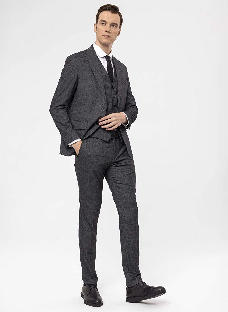 Slim Fit Black Men's Suit TK1020000270 — Product image 8 of 10