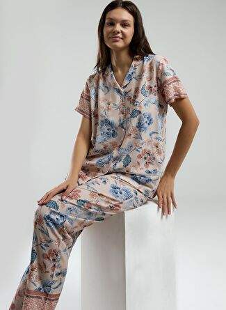 Arnetta Kadın Pembe Gömlek Pijama Takım — Product image 16 of 25