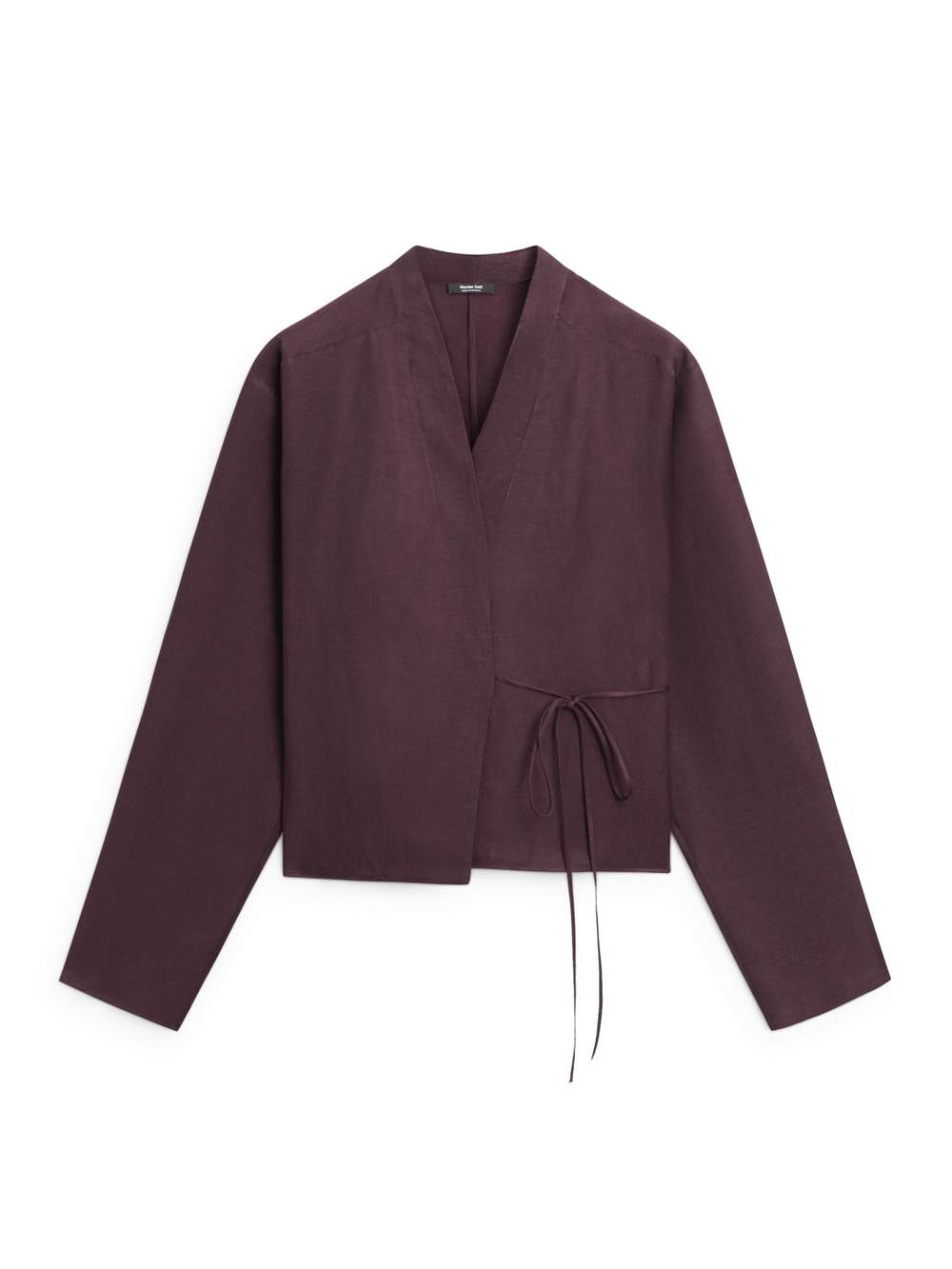 Linen blend shirt with bow detail — Product image 10 of 12