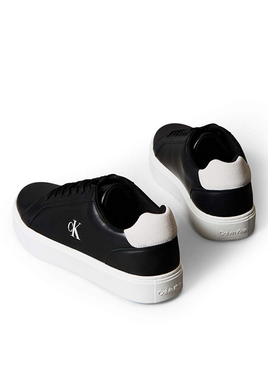 Calvin Klein Siyah Erkek Deri Sneaker Classic Cupsole Laceup Lth — صورة المنتج 5 من 6