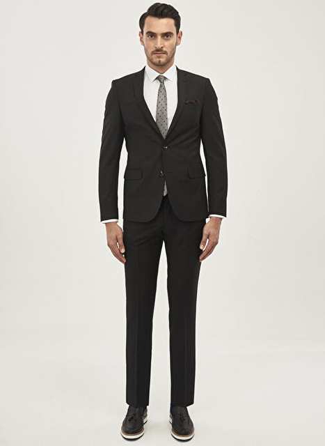Slim Fit Siyah Erkek Takım Elbise 4A3010000001