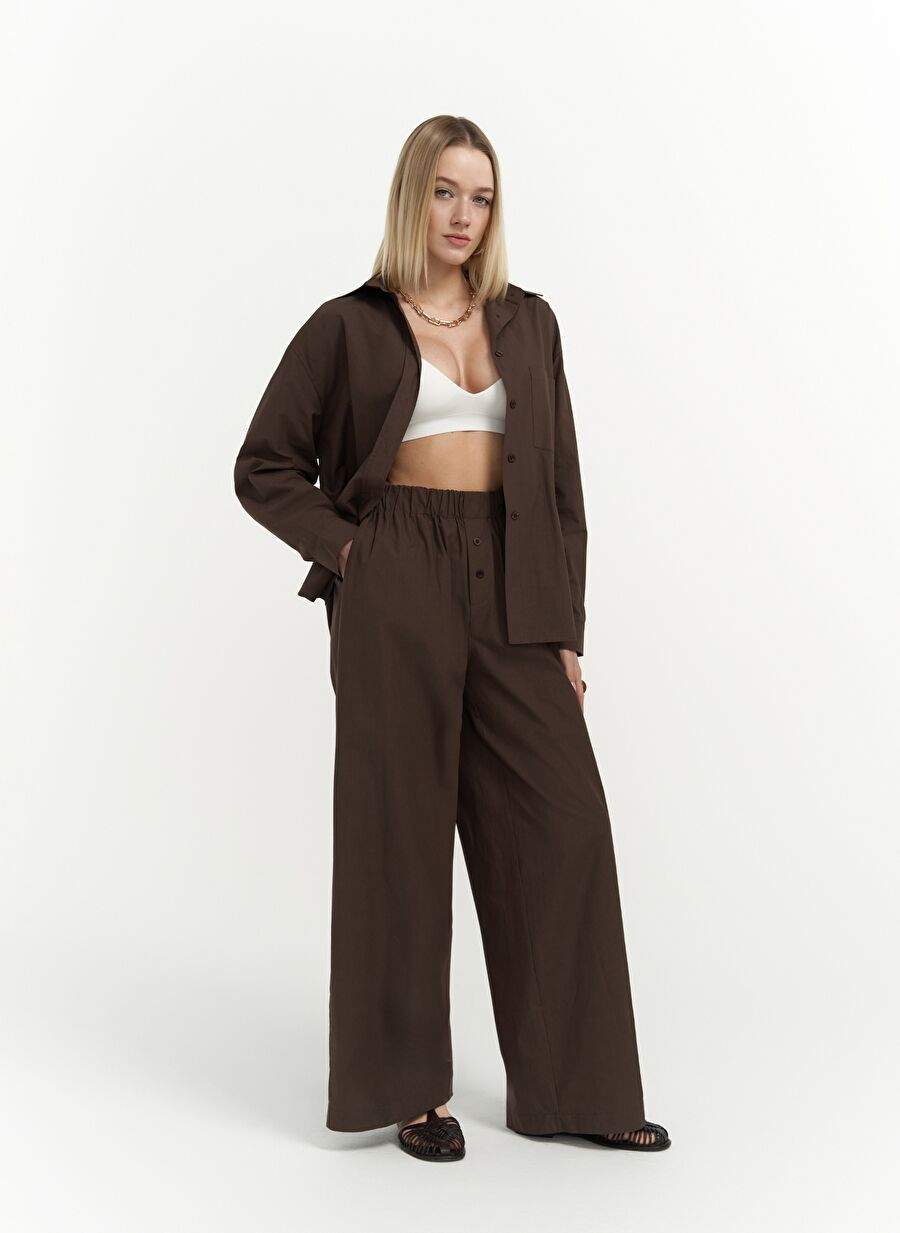 Mirabella Coffee Shirt Pants Suit — Product image 5 of 8