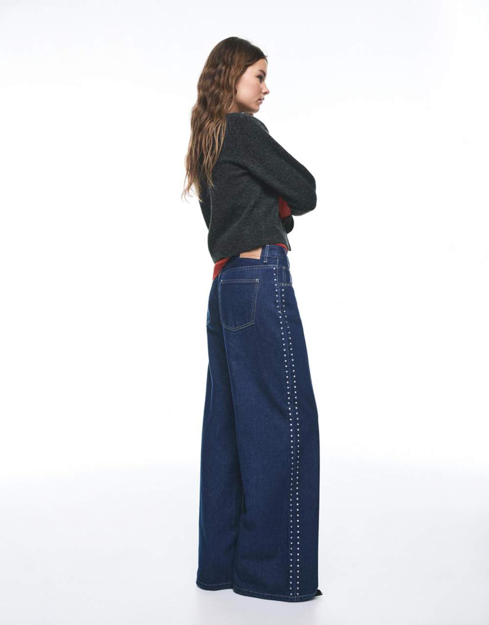 Wide-leg stud jeans — Product image 22 of 60