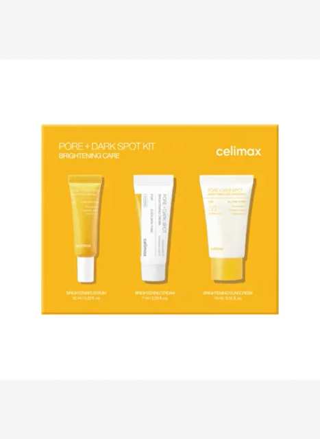 celimax pore+dark spot brightening scarce (serum+cream+sun cream)