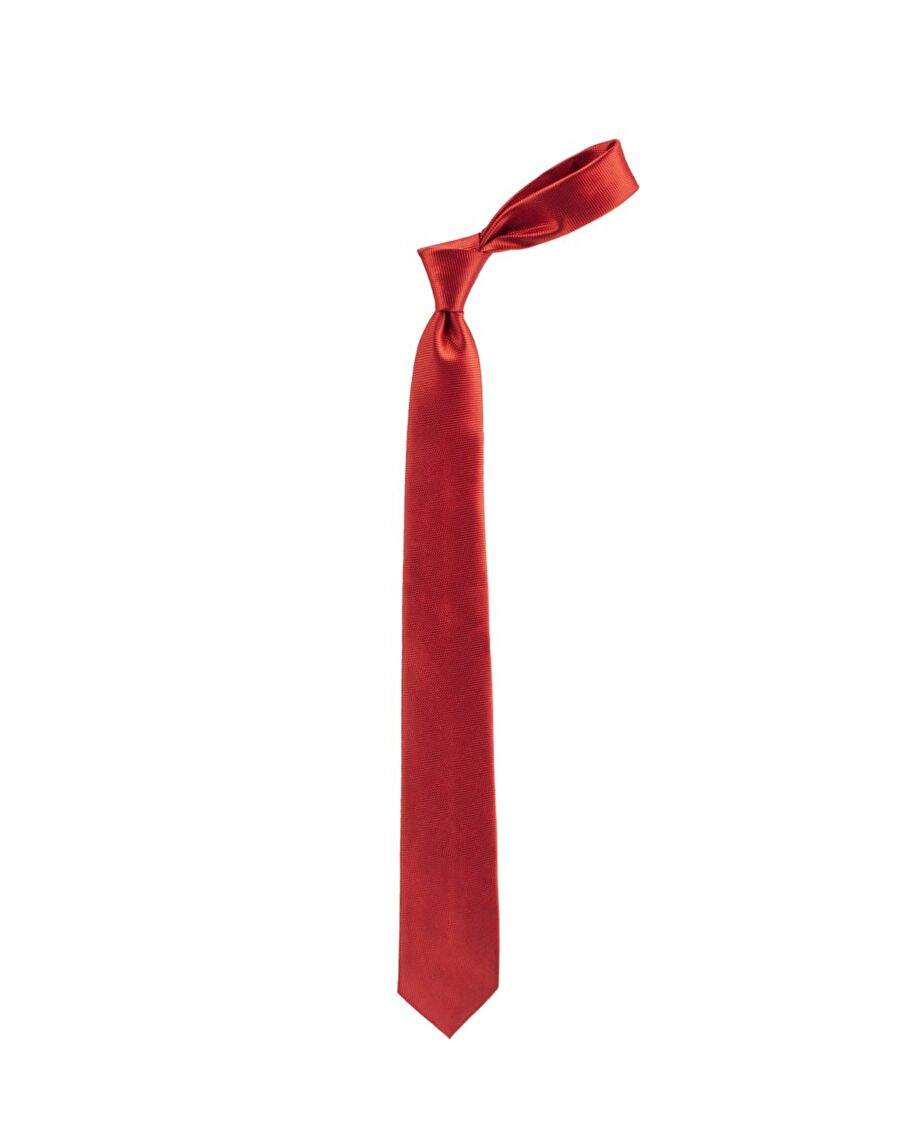 Classic Pocket Square Patterned Red Men's Tie — Product image 3 of 3