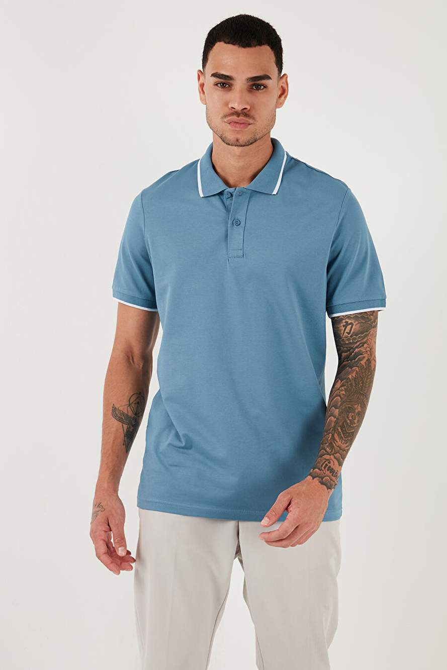 Buratti Pamuklu Regular Fit Polo Yaka T Shirt Erkek 5902063 — صورة المنتج 4 من 6