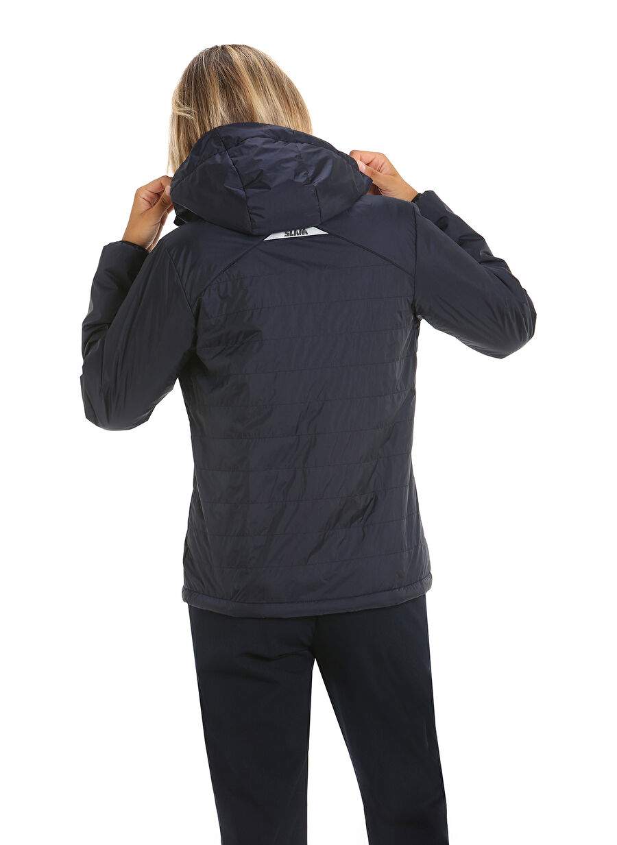 Slam Navy Women's مقنع سترة عادية A901002S00_ACT WS GRAPHENE JKT — صورة المنتج 6 من 7