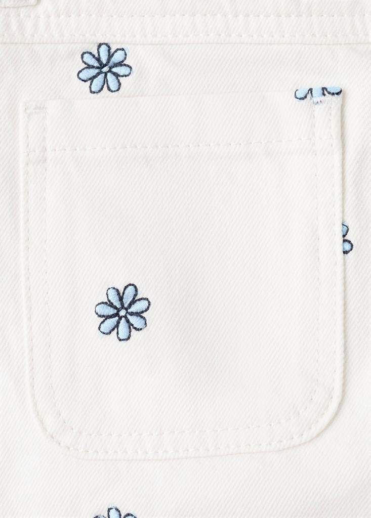 Flower-embroidered straight-fit jeans — Product image 5 of 5