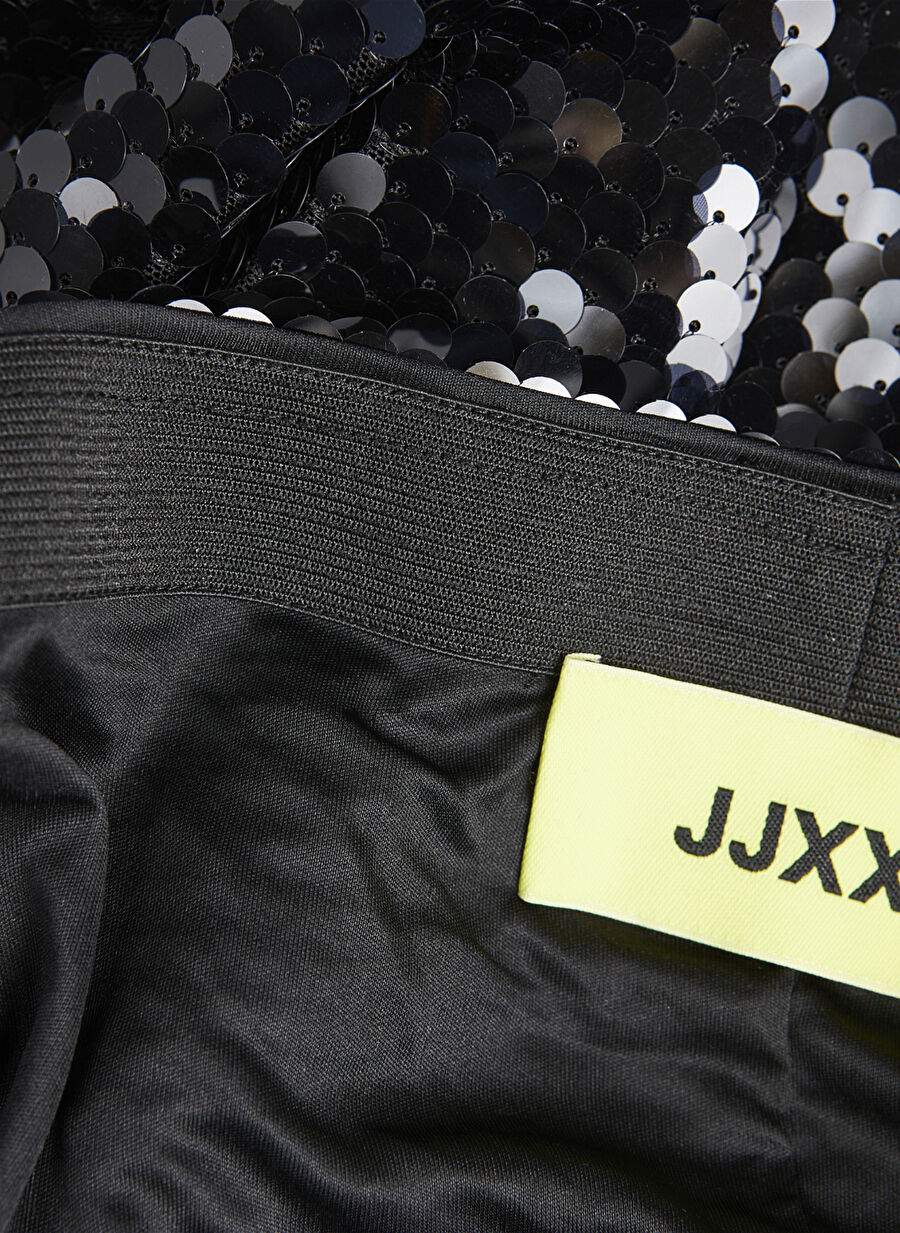 JJXX Black Women's Sequined Standard Skirt JXAVA SEQUIN SHORT SKIRT WVN — Product image 5 of 6