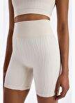 Puffed Jacquard Sports Shorts Titan White — Product image 9 of 30
