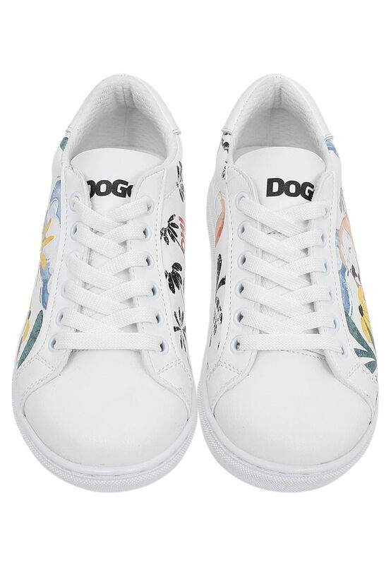 Kids Vegan Leather White Sneakers - Oh The Bliss Design — صورة المنتج 3 من 8