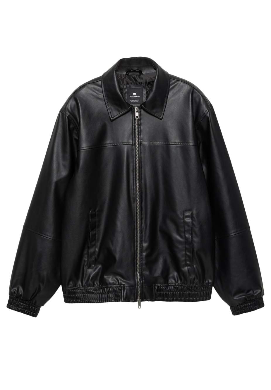 Voluminous leather effect jacket — Product image 3 of 17