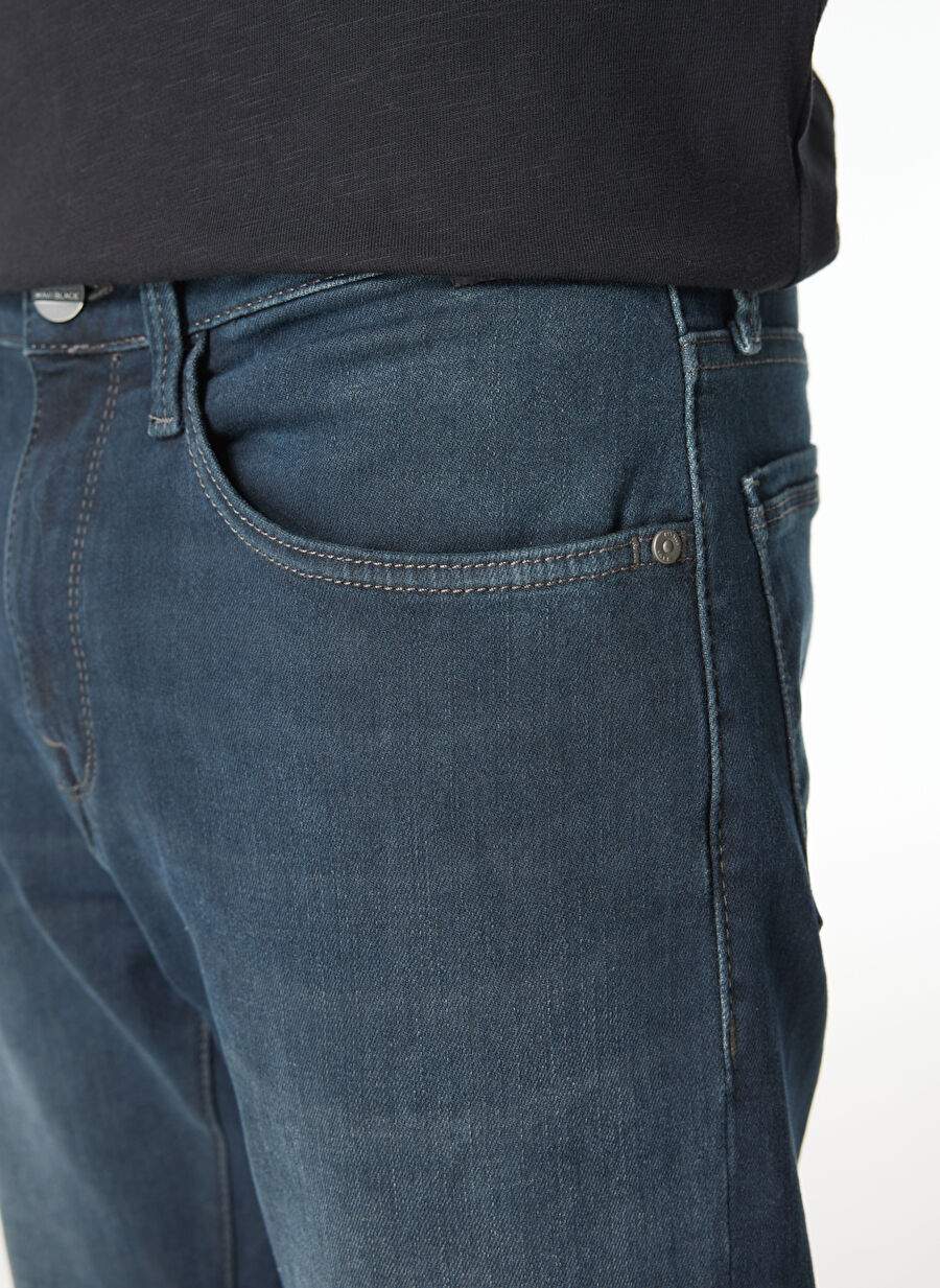 Erkek Pamuklu Denim Pantolon 0037829624 MARTIN Shaded Blue — صورة المنتج 5 من 6