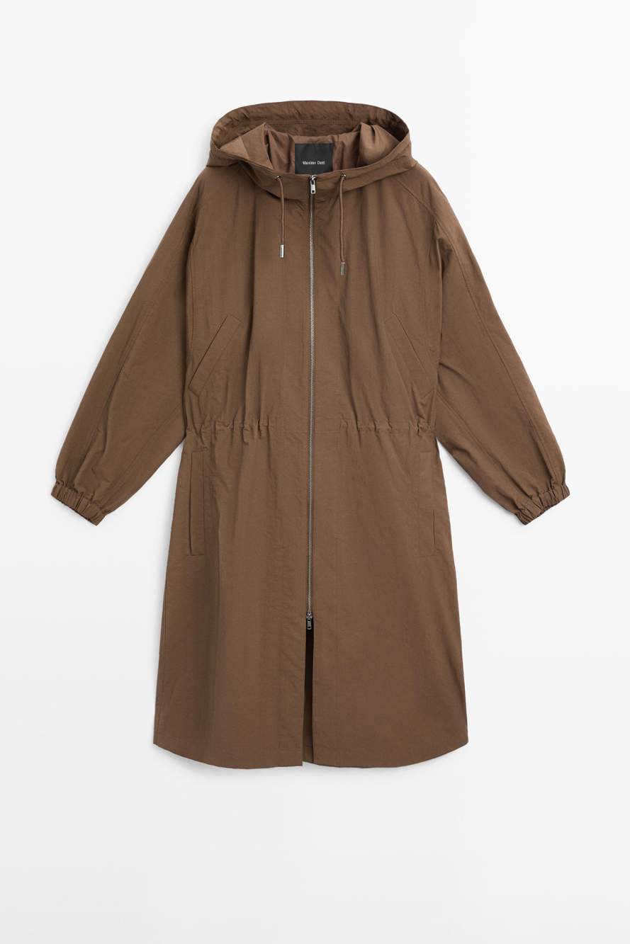 Long technical fabric parka — Product image 12 of 20