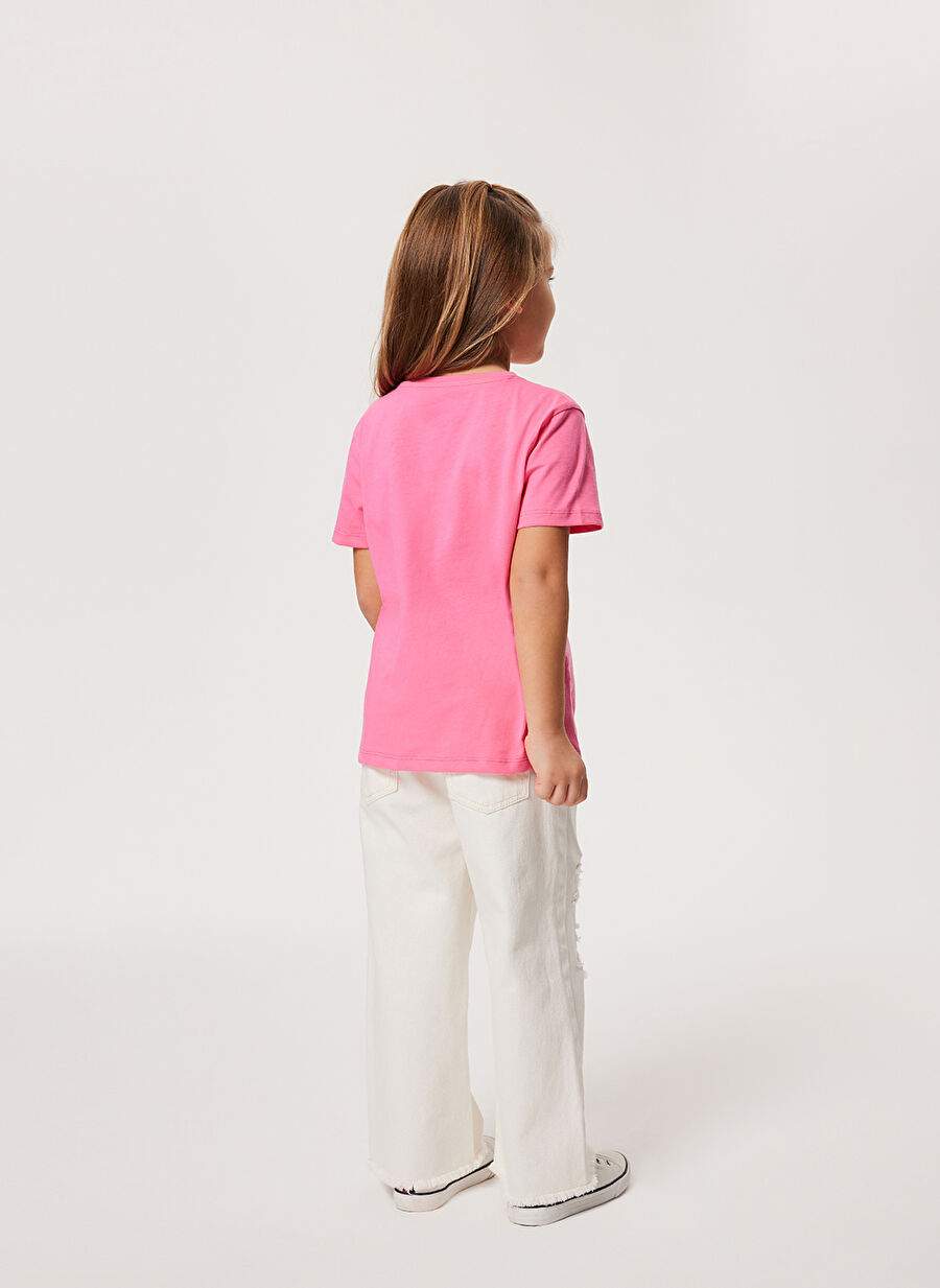 Lee Cooper Koyu Pembe Kız Çocuk T-Shirt — Product image 4 of 5