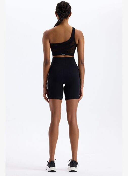 Yan Orgu Desenli File Cepli Spor Sort Siyah — Product image 17 of 30