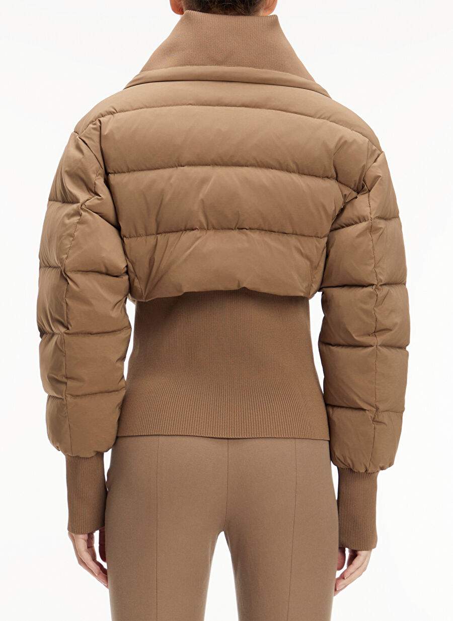 Calvin Klein Deve Tüyü Kadın Geniş Yaka Normal Kalıp Puffer Mont K20K205951PKO — صورة المنتج 5 من 5