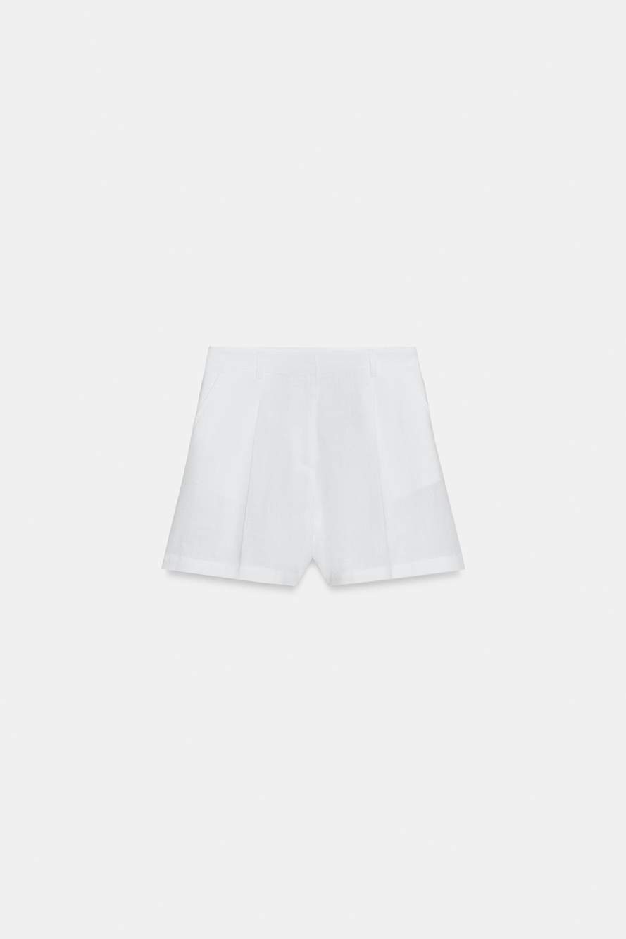 HIGH-WAIST DARTED SHORTS — Product image 7 of 9