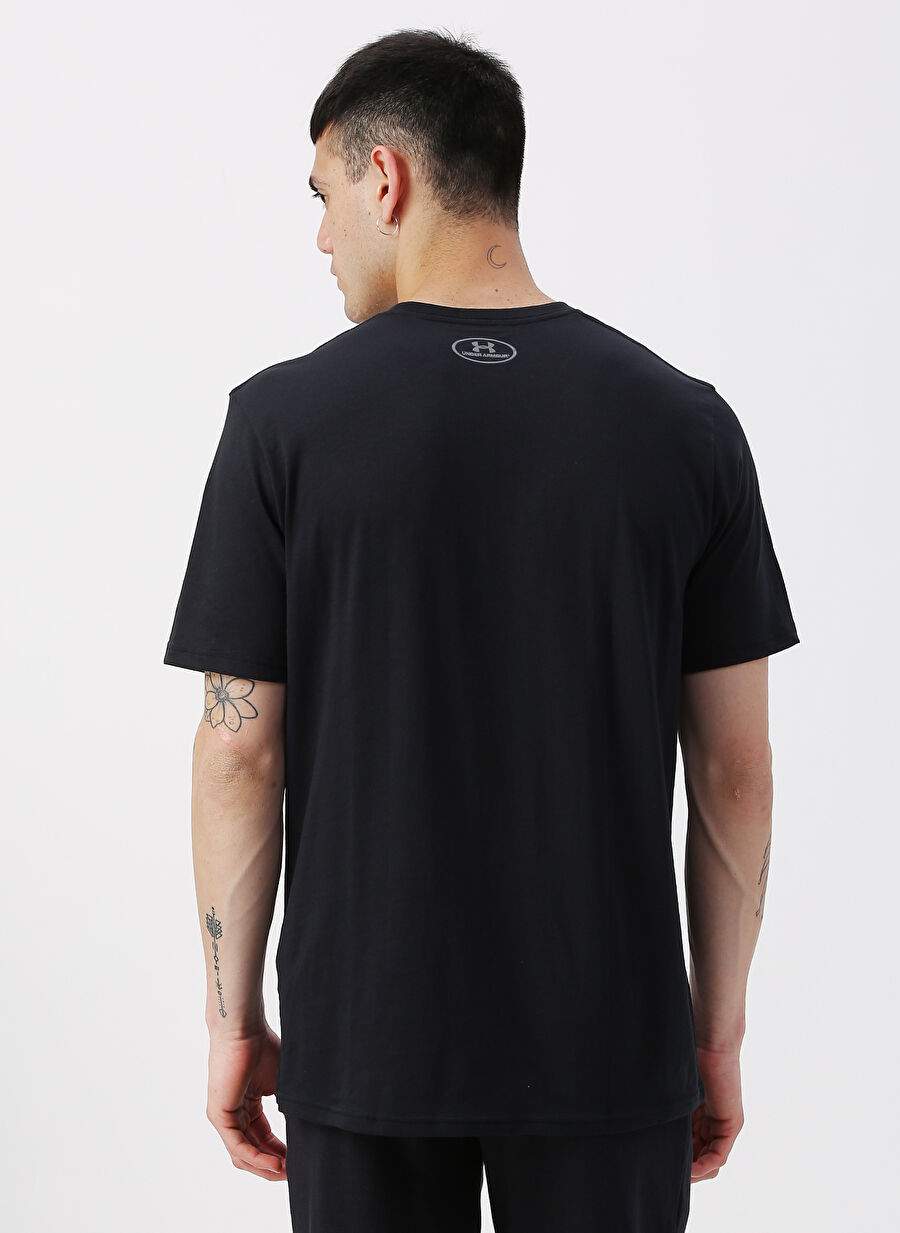 Under Armour 1326799-001-S-Style Yuvarlak Yaka Kısa Kollu Bol Kesim Ter Tutmayan Siyah Erkek T-Shirt — صورة المنتج 5 من 5