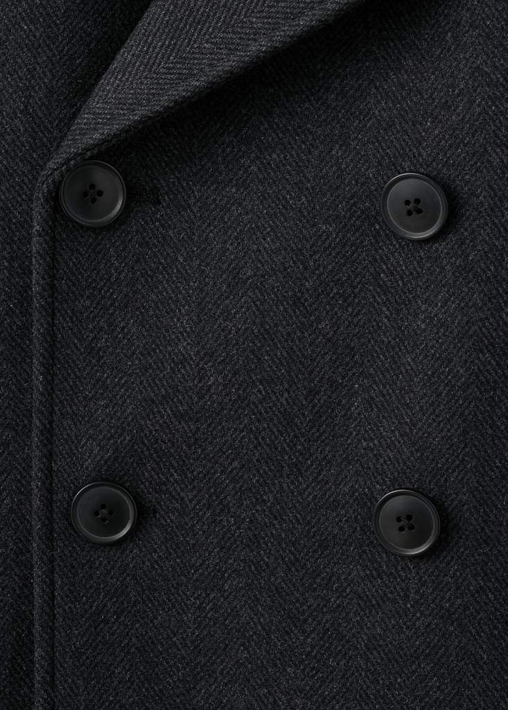 Short double-breasted wool coat — Product image 15 of 20