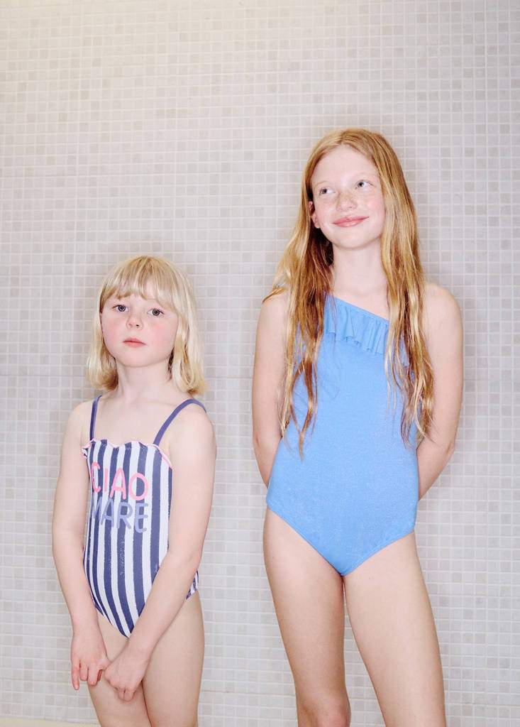 Striped swimsuit with text print — Product image 6 of 8