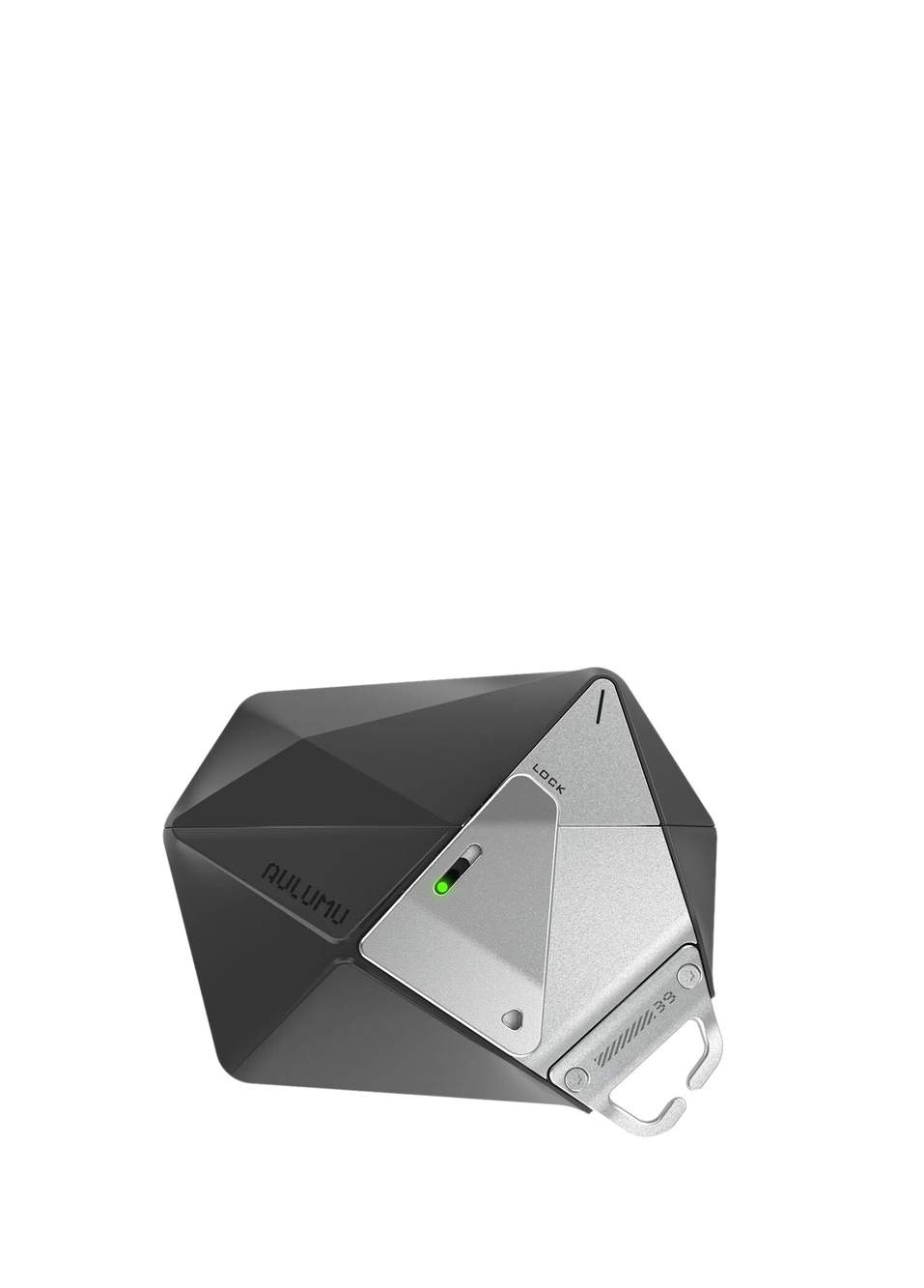 AirPods Pro 3 Uyumlu Geometrik Desenli Kilitleme Mekanizmalı ve Askı İpli Siyah Kulaklık Kılıfı — Product image 3 of 3