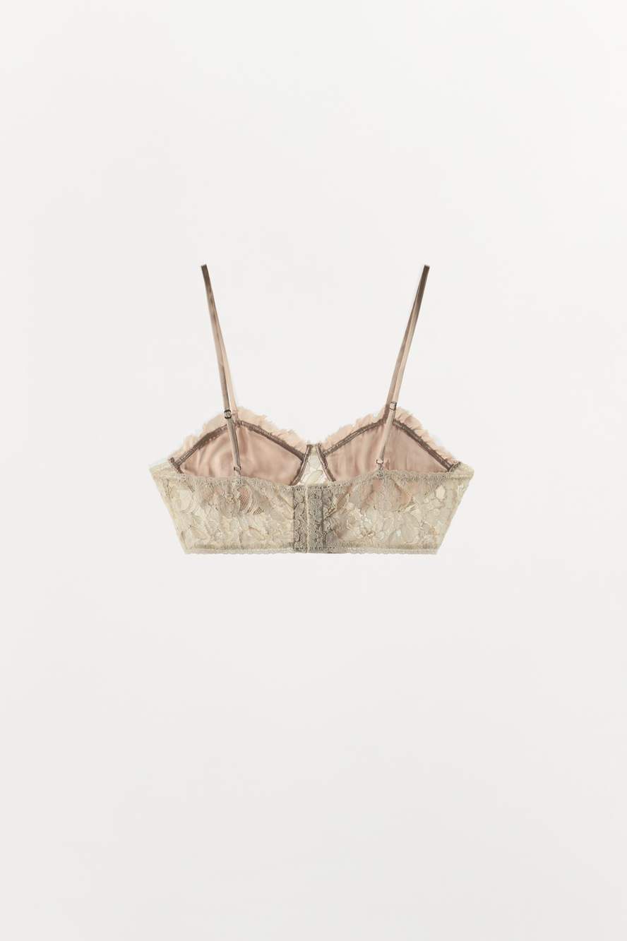 LACE BRA WITH GATHERING — Product image 4 of 5