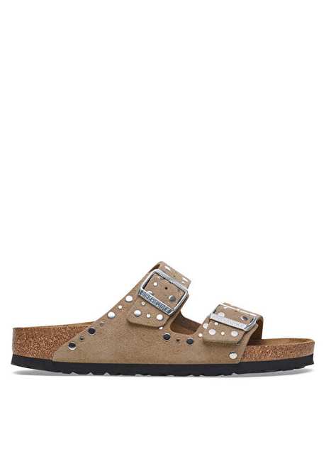 Birkenstock Kahverengi Kadın Deri Terlik ARIZONA VL RIVET