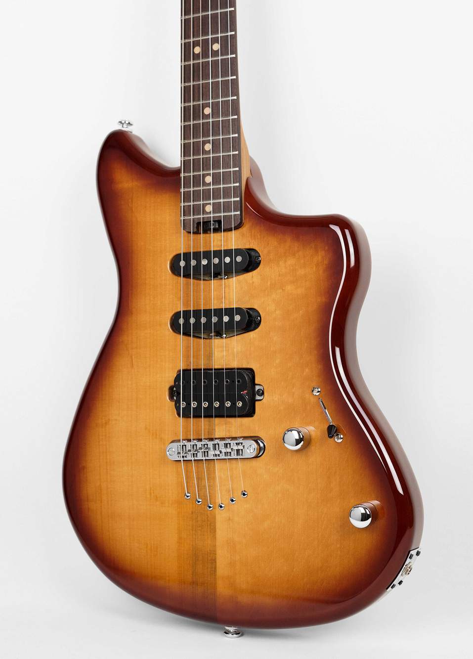 Shira Vontura Tobacco Burst Elektro Gitar — صورة المنتج 3 من 7