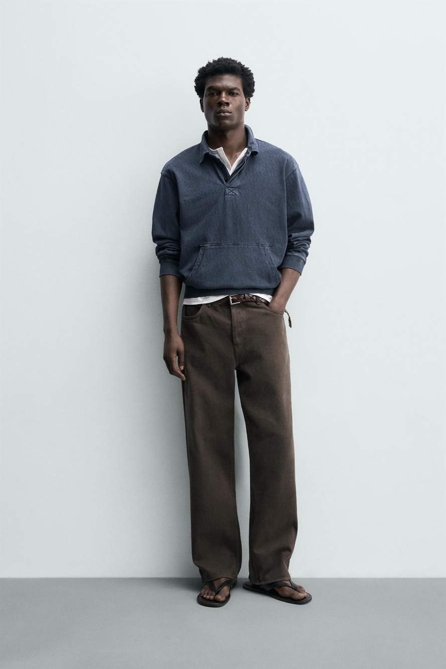 REGULAR FIT WASHED EFFECT POLO SHIRT — صورة المنتج 6 من 8