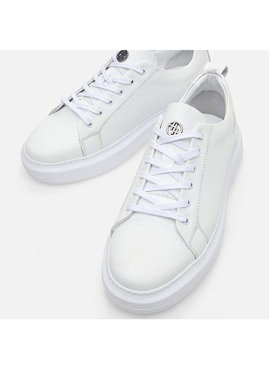 Hotic White Men's Leather Sneaker 02ayh281320a900 — Product image 4 of 6