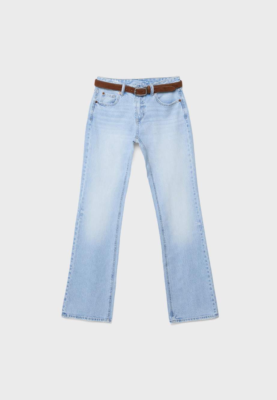 D68 Boot-cut jeans with belt — صورة المنتج 76 من 104
