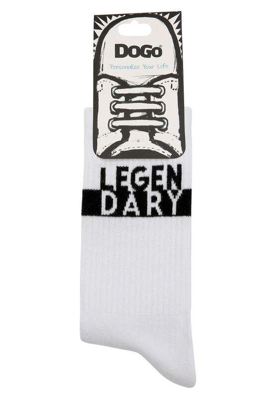 Unisex Vegan White Socks - Legendary Design — Product image 5 of 5