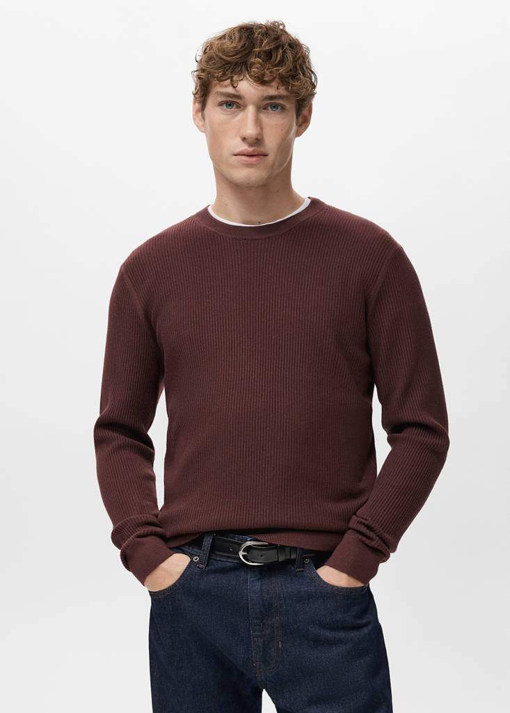 Fine rib-knit cotton sweater — Product image 11 of 30