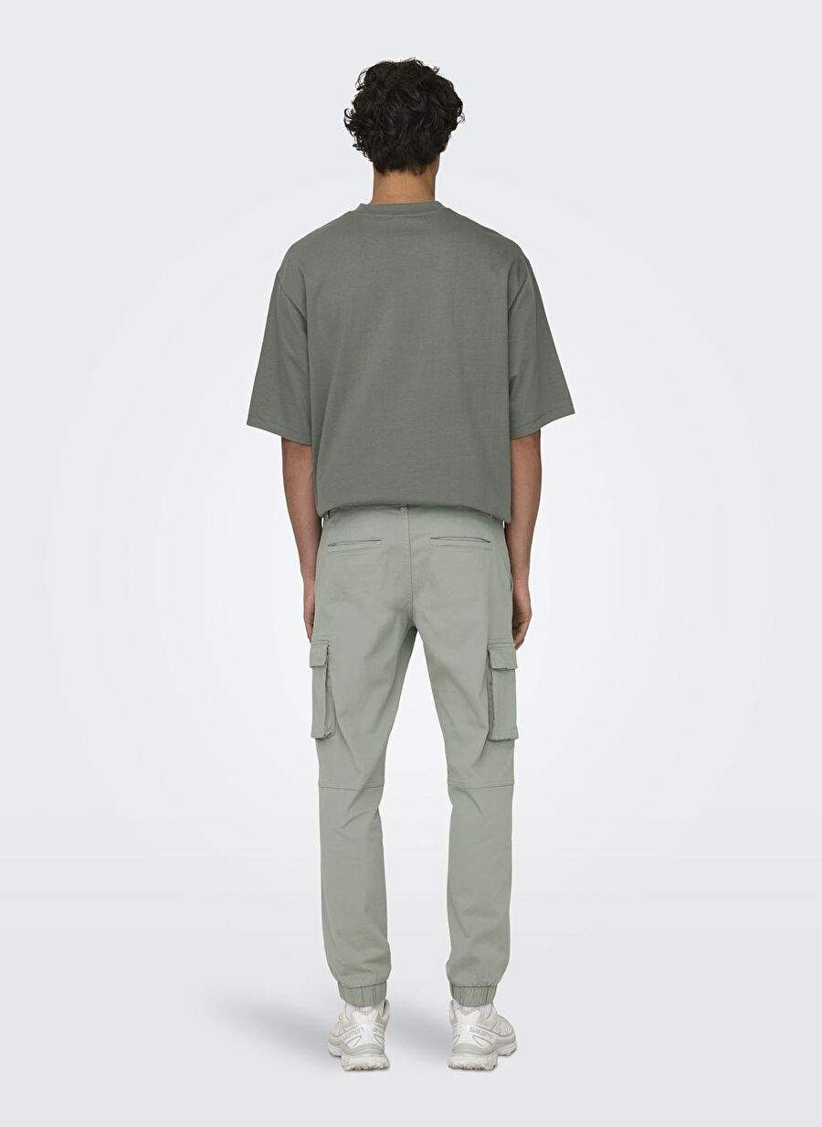 Only & Sons Lastikli Paça Su Yeşili Erkek Kargo Pantolon ONSCAM STAGE CARGO CUFF LIFE 6687 N — Product image 6 of 7