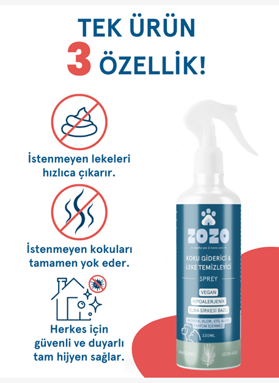 Scent Remover & Stain Remover Spray 330 Ml , Antifungal, Hypoallergenic — صورة المنتج 3 من 5