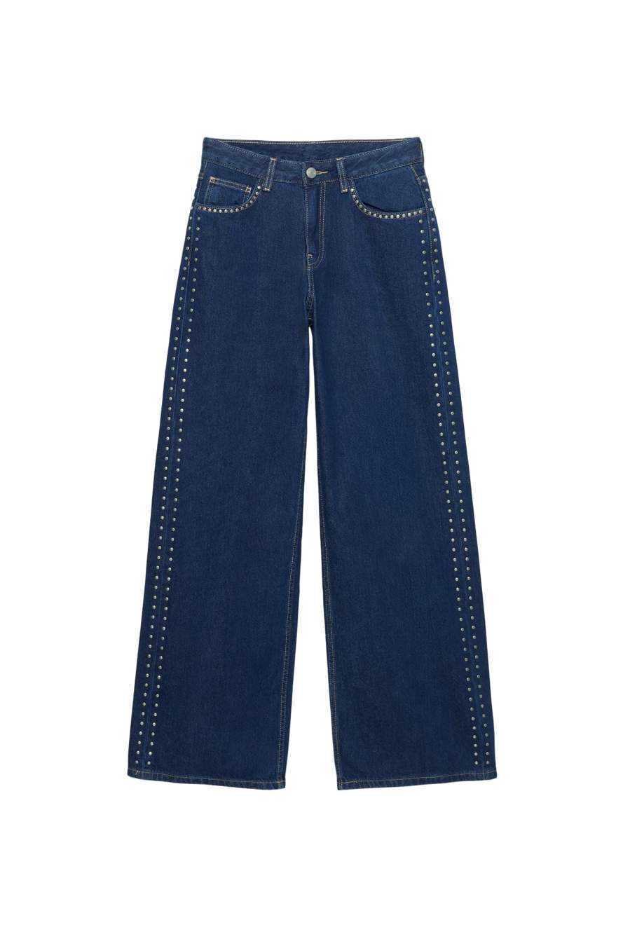 Wide-leg stud jeans — Product image 59 of 60