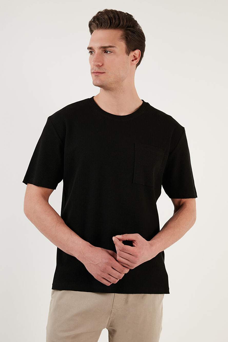 Buratti Cotton Comfortable Cut Single Pocket Cycling Collar T Shirt Men's T SHIRT 5902642 — Product image 4 of 6