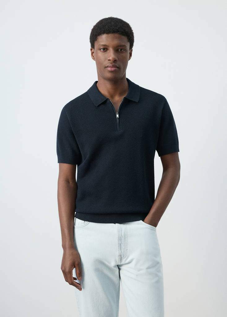 100% cotton knitted polo structure — Product image 3 of 30