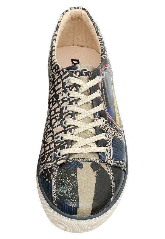 Men Vegan Leather Black Sneakers - Variete Nummer 11 Design — صورة المنتج 6 من 7