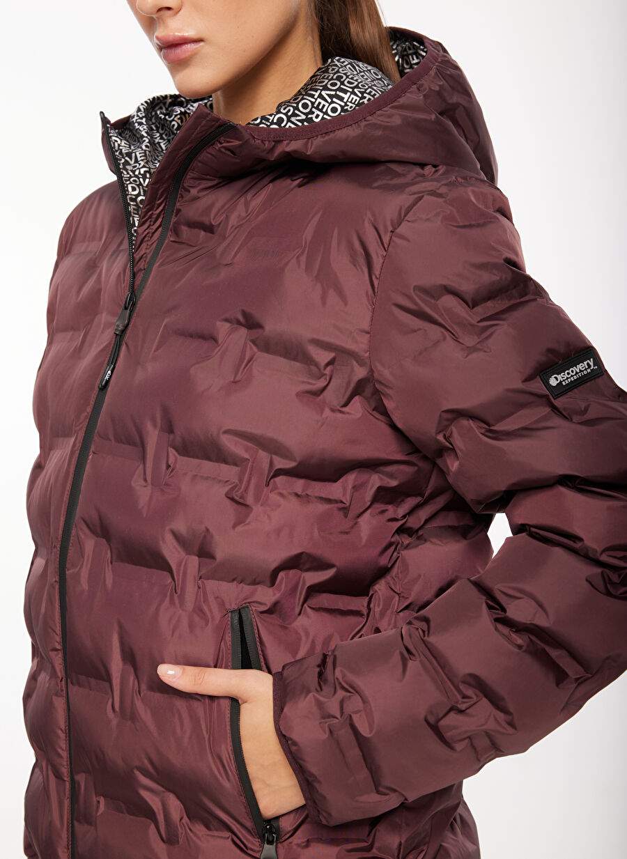 Discovery Expedition Mürdüm Kadın Kapüşon Yaka Basic Mont D3WL-MNT2 — Product image 3 of 5